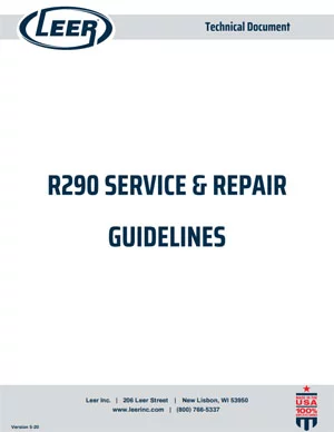 R290 Service Repair Guide optimized