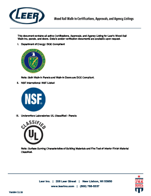 Wood Rail Walk In Certifications Aprovals Agency Listings 1 optimized