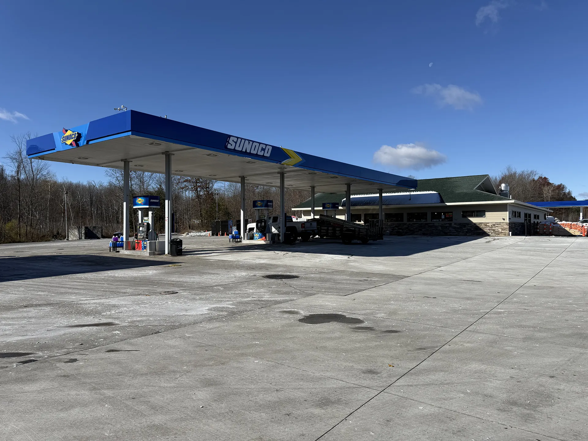 mart_project10 Sunoco gas station and convenience store exterior